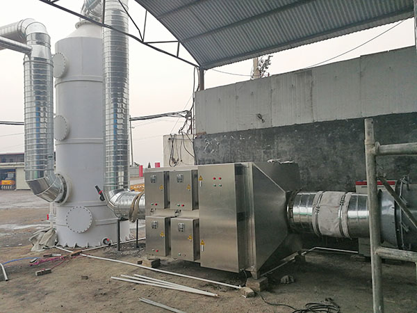 低溫等離子設(shè)備+噴淋塔設(shè)備